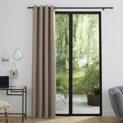 Rideau occultant taupe clair 140 x 260 cm