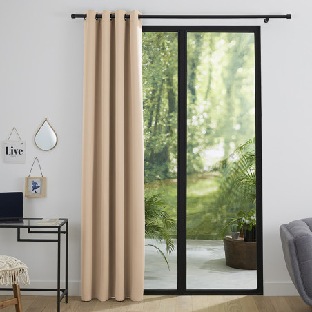 Rideau occultant beige clair 140 x 260 cm