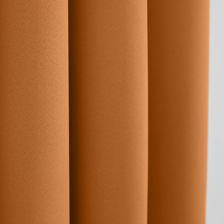 Rideau occultant orange 140 x 260 cm