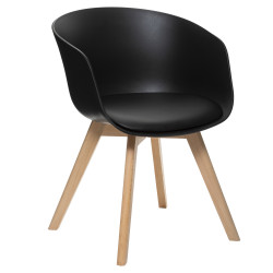 Fauteuil Design "Baya" style scandinave Atmosphera