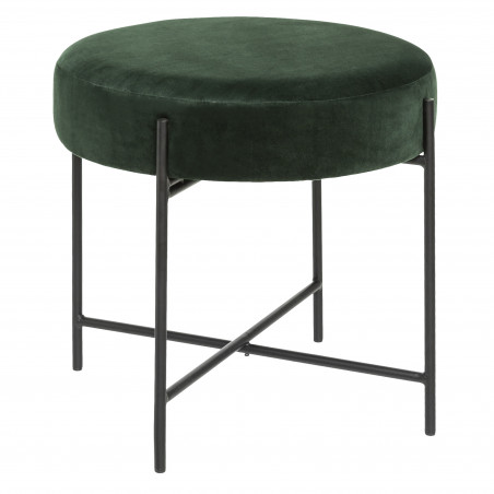 Tabouret velours cosy et polyvalent "Arty" Atmosphera
