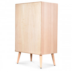 Meuble 2 portes rotin tissé naturel cannage Opjet