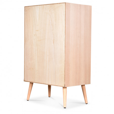 Meuble 2 portes rotin tissé naturel cannage Opjet