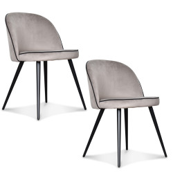 Chaise en velours gansé "Palace" Opjet