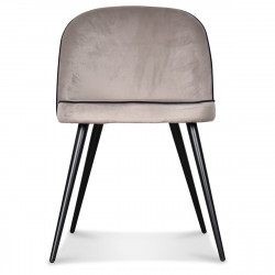 Chaise en velours gansé "Palace" Opjet
