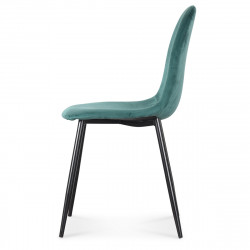 Lot de 2 chaises en velours "Josef" Opjet