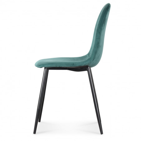 Lot de 2 chaises en velours "Josef" Opjet