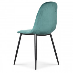 Lot de 2 chaises en velours "Josef" Opjet