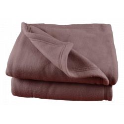 Couverture polaire  220 x 240 cm chocolat