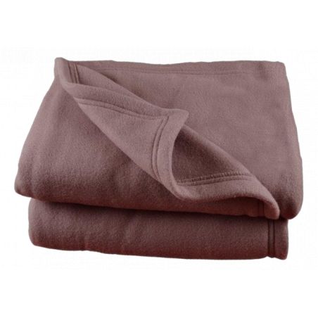 Couverture polaire  220 x 240 cm chocolat
