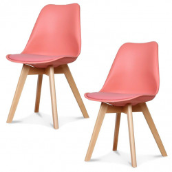 Lot de 2 chaises style scandinave "Oslo" Opjet