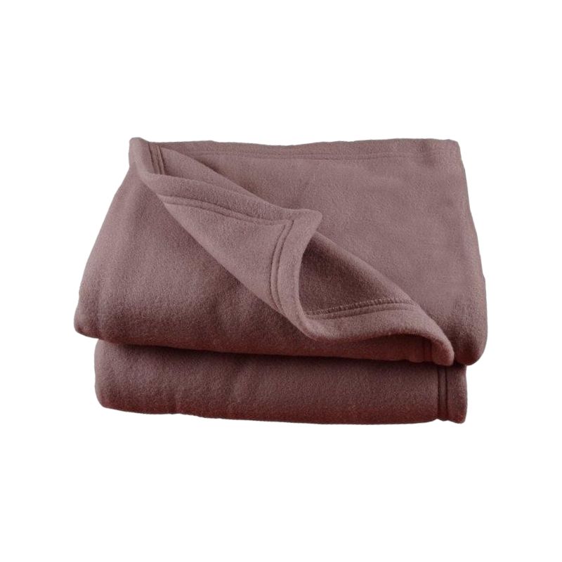 Couverture polaire  180 x 220 cm chocolat