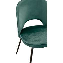Chaise en velours design "Gabriella" Opjet