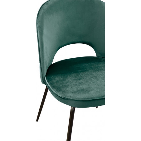 Chaise en velours design "Gabriella" Opjet