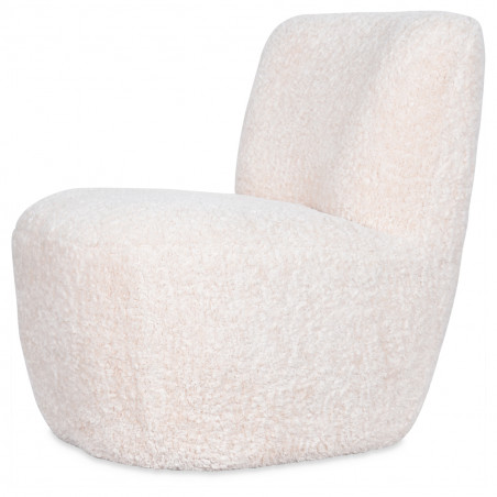 Fauteuil "Eve Doudou" imitation fourrure naturel Opjet