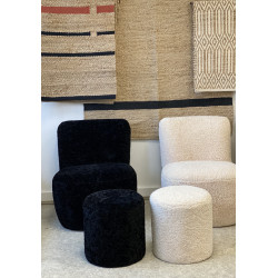 Fauteuil "Eve Doudou" imitation fourrure naturel Opjet