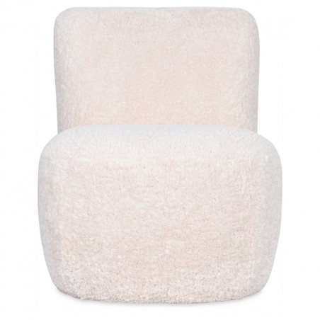 Fauteuil "Eve Doudou" imitation fourrure naturel Opjet