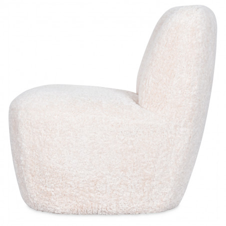 Fauteuil "Eve Doudou" imitation fourrure naturel Opjet