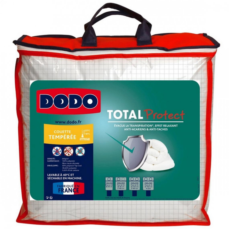 Couette Total Protect 100% Polyester Fibre VOLUPT’AIR® Dodo