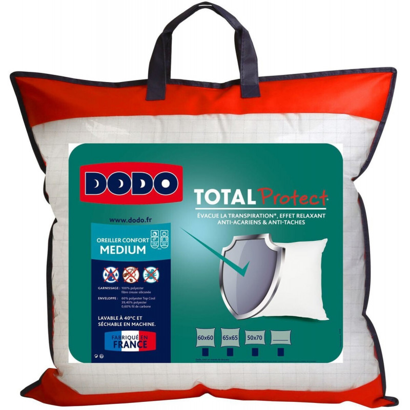 Oreiller Total Protect 60 x 60 cm Fibre VOLUPT’AIR® Dodo