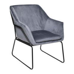 Fauteuil en Velours "Chet" Atmosphera