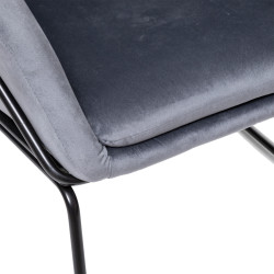 Fauteuil en Velours "Chet" Atmosphera