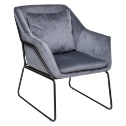 Fauteuil en Velours "Chet" Atmosphera