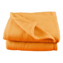 Couverture polaire  240 x 260 cm "Grande largeur" miel
