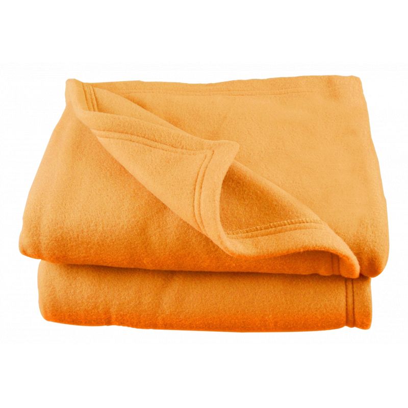 Couverture polaire  240 x 260 cm "Grande largeur" miel