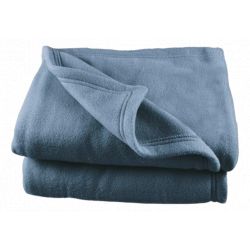 Couverture polaire  180 x 220 cm myosotis