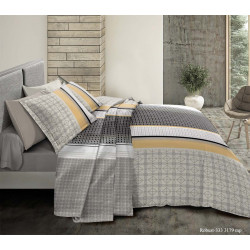 Parure de couette Robust Gold pour lit 90 x 190 cm 100% coton / 57 fils/cm²
