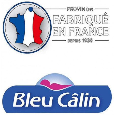 Polochon volume pour lit 140 "Bleu Calin" confort super gonflant Isolane