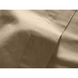 Drap plat Palace pur coton teint lavé, 63 fils/cm² Vent du sud