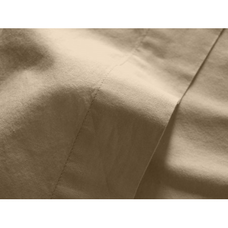 Drap plat Palace pur coton teint lavé, 63 fils/cm² Vent du sud