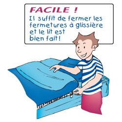 Kit de couchage caradou pour lit 1 place Bleu Calin