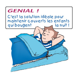 Kit de couchage caradou pour lit 1 place Bleu Calin