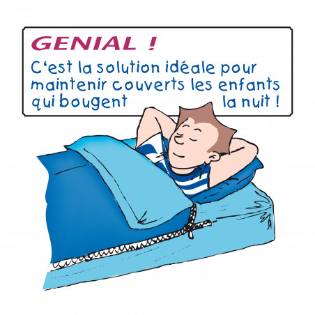 Kit de couchage caradou pour lit 1 place Bleu Calin