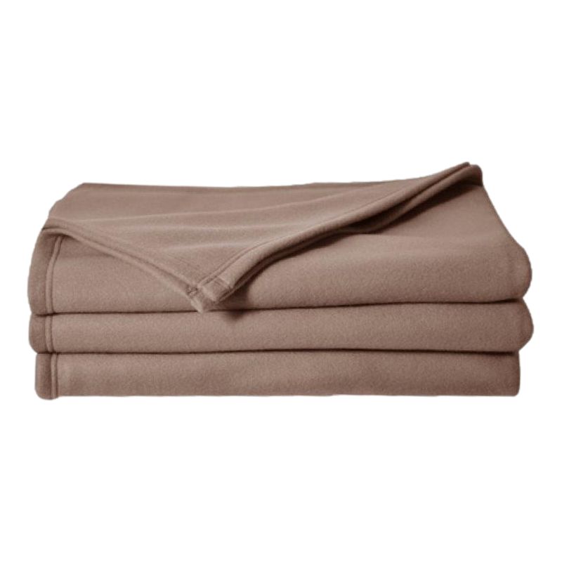 Couverture polaire 150 x 220 cm taupe