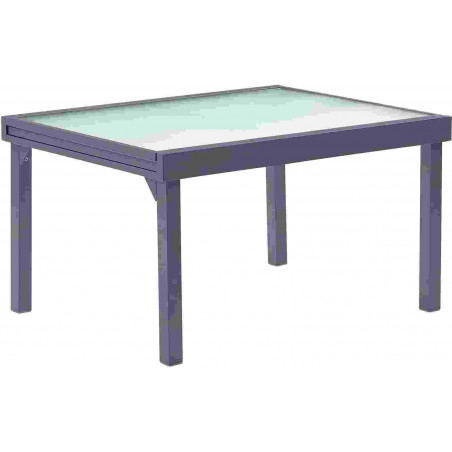 Table de jardin Modulo T 6/10 Full Verre Gris Anthracite Wilsa Garden