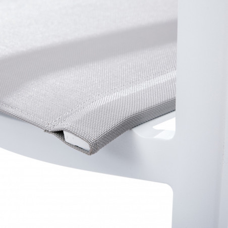 Fauteuil White Star structure aluminium coloris Blanc Wilsa Garden