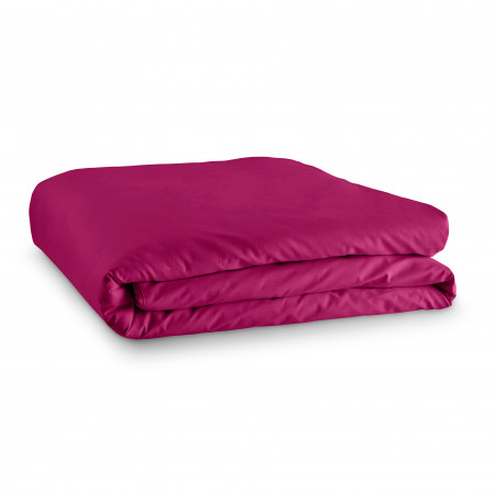 Housse de couette Fushia 260 x 240 cm / 100% Coton / 57 Fils/cm² pour lit 2 places "King Size"