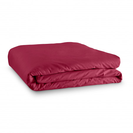 Housse de couette Rouge 260 x 240 cm / 100% Coton / 57 Fils/cm² pour lit 2 places "King Size"