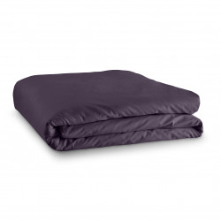 Housse de couette Prune  260 x 240 cm / 100% Coton / 57 Fils/cm² pour lit 2 places "King Size"