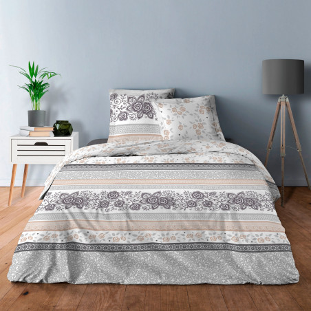 Parure de couette 3 pièces Sweet Home microfibre