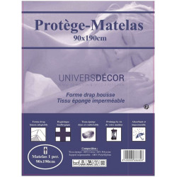 Protège matelas imperméable, absorbant et anti-acariens 90 x 190 cm
