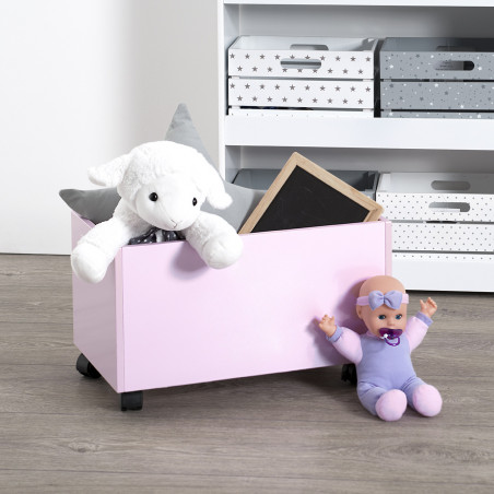 Coffre à jouets à roulettes enfant Atmosphera for Kids