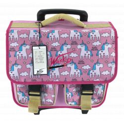 Cartable scolaire avec trolley + trousse offerte "Workids"