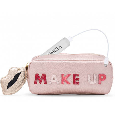Trousse maquillage  Make Up Rosa Iphoria avec mini Powerbank ( 2600mAh)