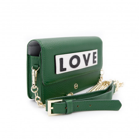 Sac épaule Olive Black Love Iphoria