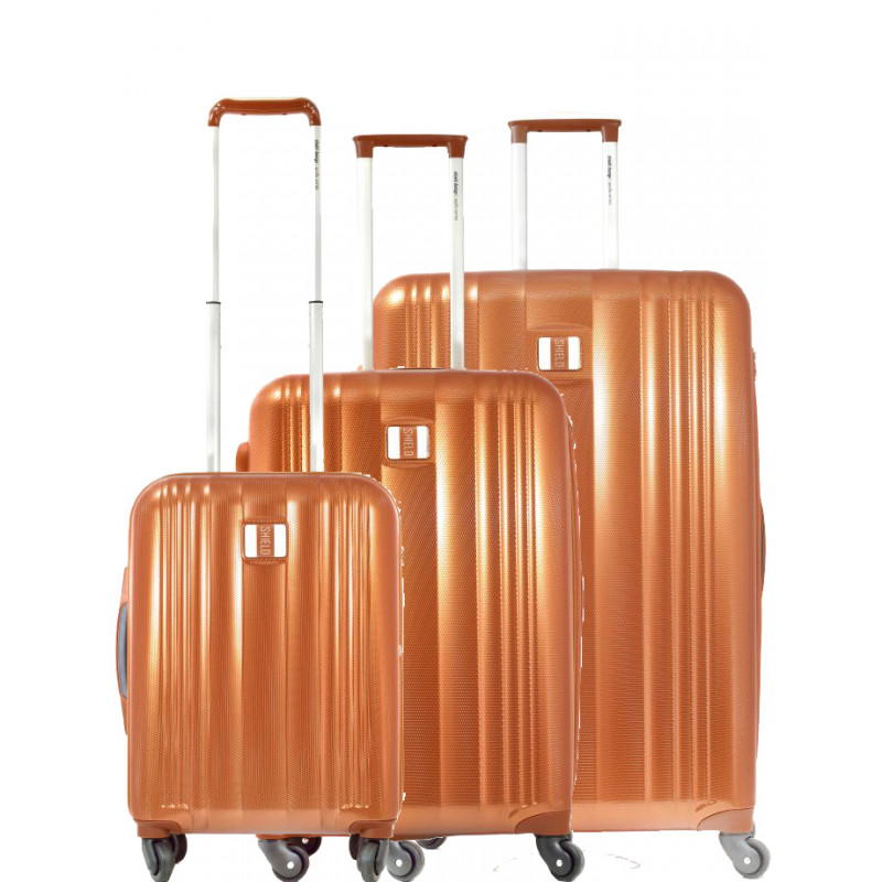 Set de 3 valises Rigides 4 roulettes Shield